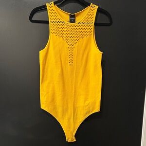 Express Bright Yellow Bodysuit